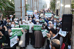 تجمع اعتراضی مردم تبریز در محکومیت اهانت نشریه فرانسوی به پیامبر گرامی اسلام(ص)