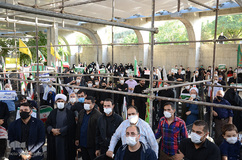 تجمع اعتراضی مردم تبریز در محکومیت اهانت نشریه فرانسوی به پیامبر گرامی اسلام(ص)