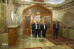 دیدار سعید اوحدی رئیس بنیاد شهید و امور ایثارگران با آیت‌الله لطف‌الله دژکام تولیت آستان مقدس حضرت شاهچراغ (ع)