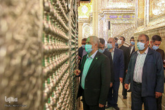 دیدار سعید اوحدی رئیس بنیاد شهید و امور ایثارگران با آیت‌الله لطف‌الله دژکام تولیت آستان مقدس حضرت شاهچراغ (ع)