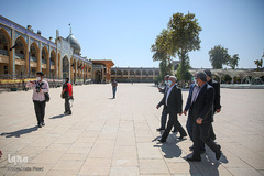 دیدار سعید اوحدی رئیس بنیاد شهید و امور ایثارگران با آیت‌الله لطف‌الله دژکام تولیت آستان مقدس حضرت شاهچراغ (ع)