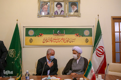 دیدار سعید اوحدی رئیس بنیاد شهید و امور ایثارگران با آیت‌الله لطف‌الله دژکام تولیت آستان مقدس حضرت شاهچراغ (ع)