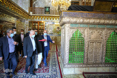 دیدار سعید اوحدی رئیس بنیاد شهید و امور ایثارگران با آیت‌الله لطف‌الله دژکام تولیت آستان مقدس حضرت شاهچراغ (ع)