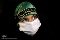 مراسم بزرگ‌ترین سفره نذری حضرت رقیه(س) در میدان آیینی امام حسین(ع)