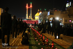 بزرگ‌ترین سفره نذری حضرت رقیه(س) در جوار حرم مطهر حضرت معصومه(س)