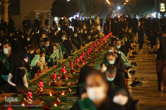 بزرگ‌ترین سفره نذری حضرت رقیه(س) در جوار حرم مطهر حضرت معصومه(س)