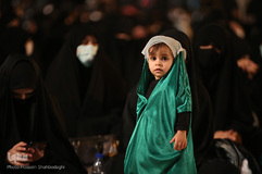 بزرگ‌ترین سفره نذری حضرت رقیه(س) در جوار حرم مطهر حضرت معصومه(س)