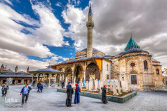 آرامگاه حضرت مولانا در شهر قونیه کشور ترکیه