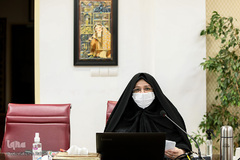 حکمت بروجردی پژوهشگر و مسئول تالار زنان کتابخانه ملی در نشست زنان و دفاع مقدس