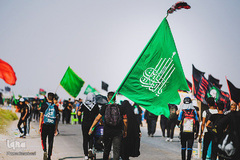 پیاده روی اربعین زائرین عراقی در مسیر بصره به کربلا