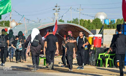 جلوه‌هایی زیبا، از خدمت‌رسانی به زائران اربعین در جنوب عراق