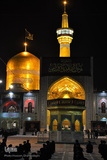 آیین شمع‌گردانی شب شهادت امام رضا (ع) در حرم مطهر رضوی