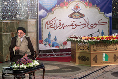 مراسم افتتاحیه طرح کرسی های تلاوت و تفسیر قرآن کریم در امامز‌اده صالح(ع) شمیرانات