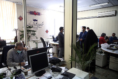 بازدید مرتضی فاضلی، رییس مرکز آموزش فضای مجازی نهاد نمایندگی مقام معظم رهبری در دانشگاه ها از تحریریه ایکنا