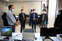 بازدید مرتضی فاضلی، رییس مرکز آموزش فضای مجازی نهاد نمایندگی مقام معظم رهبری در دانشگاه ها از تحریریه بین الملل ایکنا