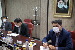 نشست مرتضی فاضلی، رییس مرکز آموزش فضای مجازی نهاد نمایندگی مقام معظم رهبری در دانشگاه ها با محمدحسین حسنی، رئیس سازمان قرآنی دانشگاهیان کشور 