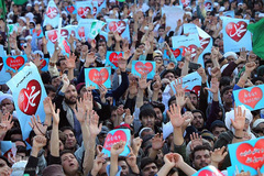 تظاهرات مردم افغانستان در اعتراض به اظهارات اسلام‌‌ستیزانه رئیس جمهور فرانسه