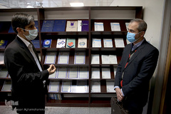 بازدید روح‌الله محمد علی‌نژاد، رییس مرکز قرآن و عترت (ع) وزارت بهداشت، درمان و آموزش پزشکی از ایکنا