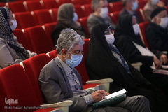 حضور غلامعلی حدادعادل، رئیس فرهنگستان زبان و ادب فارسی در مراسم بزرگداشت استاد مهدی محقق، بنیانگذار دایره المعارف تشیع