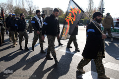 راهپیمایی ۱۵هزار نفر از بسیجیان سپاه حضرت محمد رسول الله(ص) استان تهران