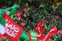 گردهمایی بسیجیان در ورزشگاه آزادی تهران