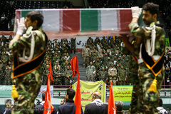 گردهمایی بسیجیان در ورزشگاه ۱۲هزارنفری آزادی