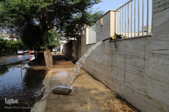 امدادرسانی نیروهای بسیج و سپاه به مردم سیل زده اهواز