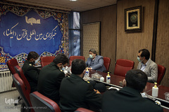 بازدید سردار بهرامی، معاون تبلیغات و روابط عمومی عقیدتی، سیاسی ناجا از ایکنا