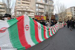 اجتماع بزرگ مردم تبریز در محکومیت شعرخوانی تفرقه افکنانه رجب طیب اردوغان، رئیس جمهوری ترکیه مقابل کنسولگری این کشور  