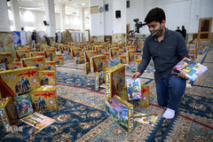 رزمایش کمک مؤمنانه «پویش همکلاسی مهربان» بسیج دانش آموزی در آرامگاه شیخ صدوق(ره) شهرری