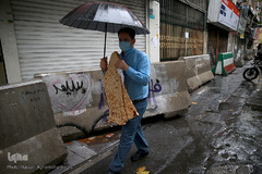 نخستین روز آذرماه بارانی در تهران در محدودیت های شدید کرونایی