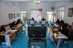  فینال رشته قرائت تحقیق بانوان چهاردهمین دوره مسابقات سراسری دارالقرآن امام علی(ع) در خانه موزه مدرس 