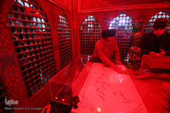 مراسم غبارروبی مضجع شریف امامزاده موسی مبرقع(ع) فرزند بلافصل امام جواد(ع) در قم