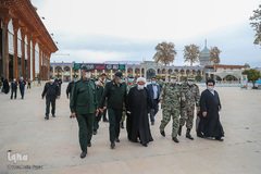 اهدای انگشتر حاج قاسم سلیمانی به حرم‎ شاهچراغ(ع)