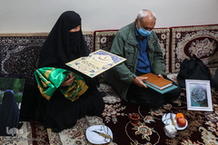 دیدار جامعه قرآنی با خانواده شهیدان طارمی