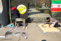 ورکشاپ نقاشی در اولین سالگرد شهادت شهید سلیمانی