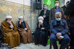 مراسم تشییع پیکر مرحوم آیت الله محدتقی مصباح یزدی در آستان مقدس عبدالعظیم حسنی(ع)