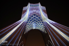 ورپردازی سه بعدی(ویدیو مپینگ) یادبود مسافرین کشته شده سقوط هواپیمای اوکراینی بر برج آزادی