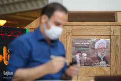 بداهه نگاری مشق سلیمانی در حرم شاهچراغ(ع)