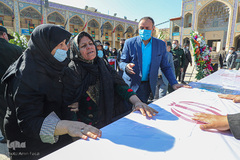 تشییع دو شهید نیروی انتظامی در شیراز