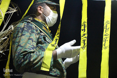 استقبال از ۵ شهید گمنام در فرودگاه بیرجند