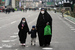 مراسم عزاداری سالرو شهادت حضرت زهرا(س) در میدان هفت تیر