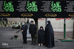 مراسم عزاداری سالرو شهادت حضرت زهرا(س) در میدان هفت تیر