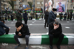 مراسم عزاداری سالرو شهادت حضرت زهرا(س) در میدان هفت تیر