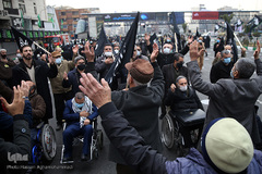 مراسم عزاداری سالرو شهادت حضرت زهرا(س) در میدان هفت تیر