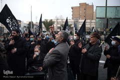 مراسم عزاداری سالرو شهادت حضرت زهرا(س) در میدان هفت تیر