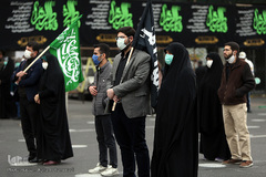 مراسم عزاداری سالرو شهادت حضرت زهرا(س) در میدان هفت تیر