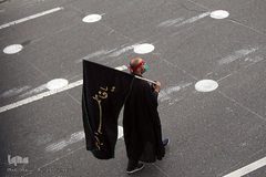 مراسم عزاداری سالرو شهادت حضرت زهرا(س) در میدان هفت تیر