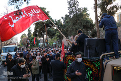 تشییع شهدای گمنام در محله وحیدیه تهران