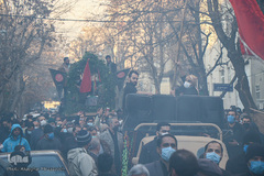 تشییع شهدای گمنام در محله وحیدیه تهران